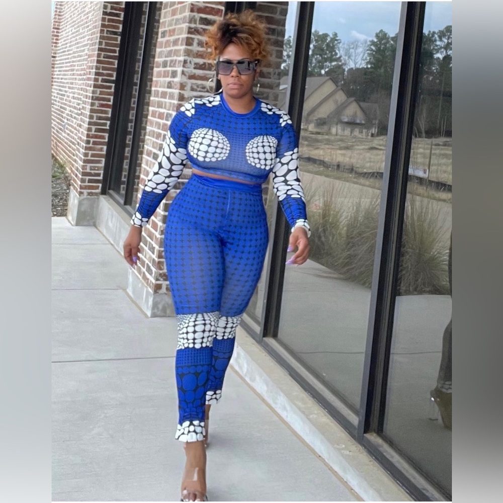 Cobalt blue Two-piece Set